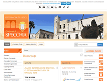 Tablet Screenshot of comune.specchia.le.it